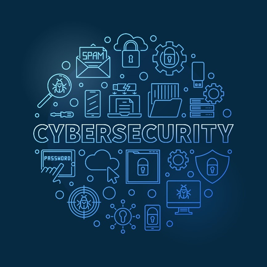 Cybersecurity Blue Logo