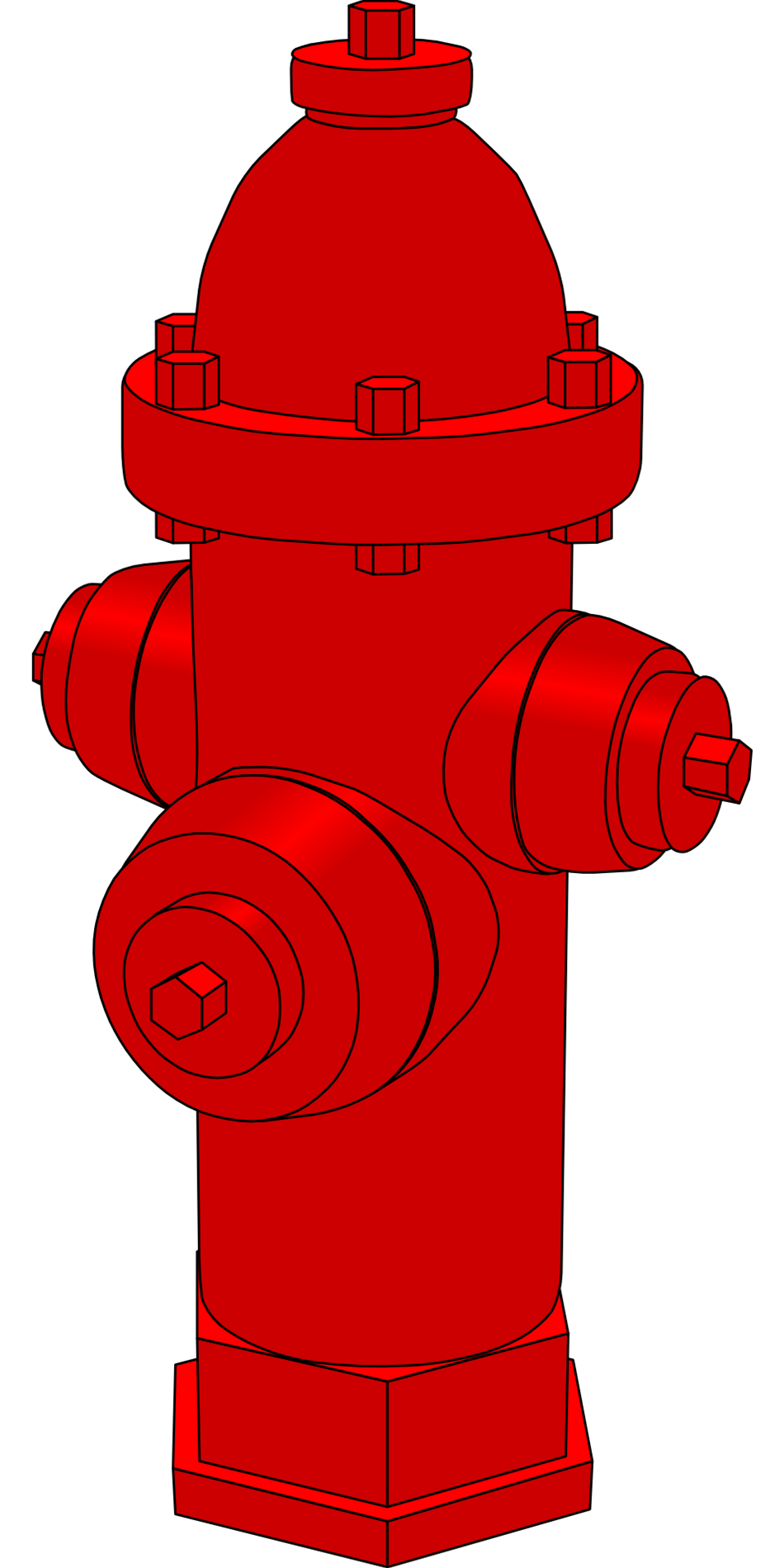 Red Hydrant Drawing